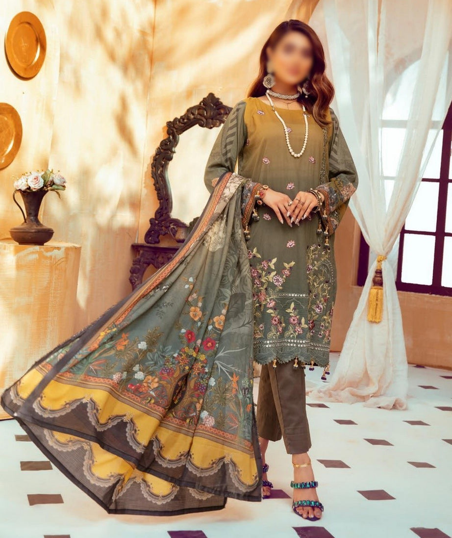 Mahee's Embroidered Lawn`21 V-8 D#03