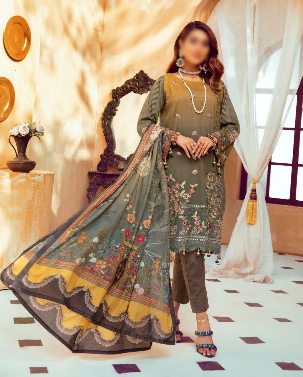 Mahee's Embroidered Lawn`21 V-8 D#03