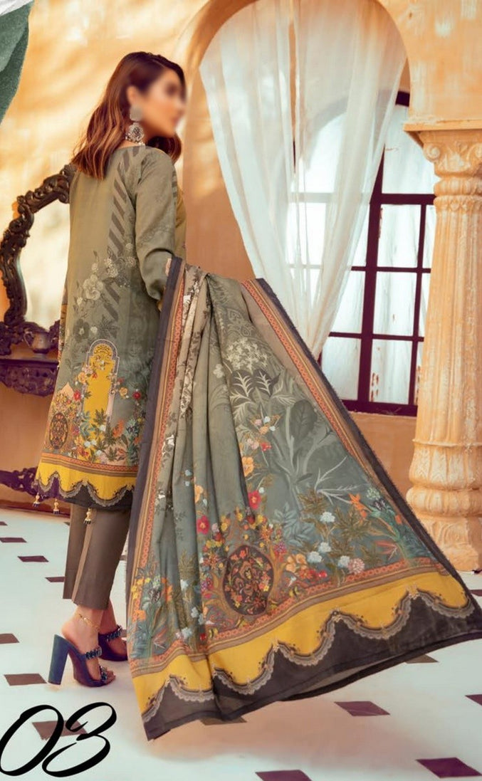 Mahee's Embroidered Lawn`21 V-8 D#03