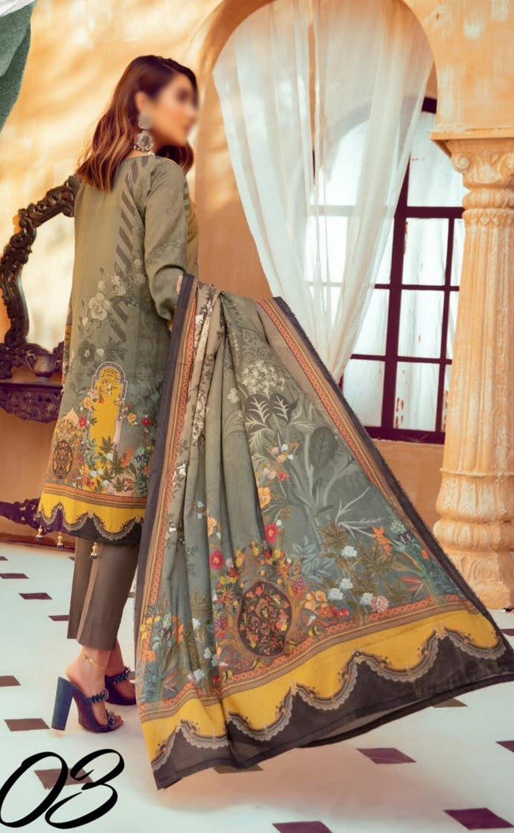 Mahee's Embroidered Lawn`21 V-8 D#03
