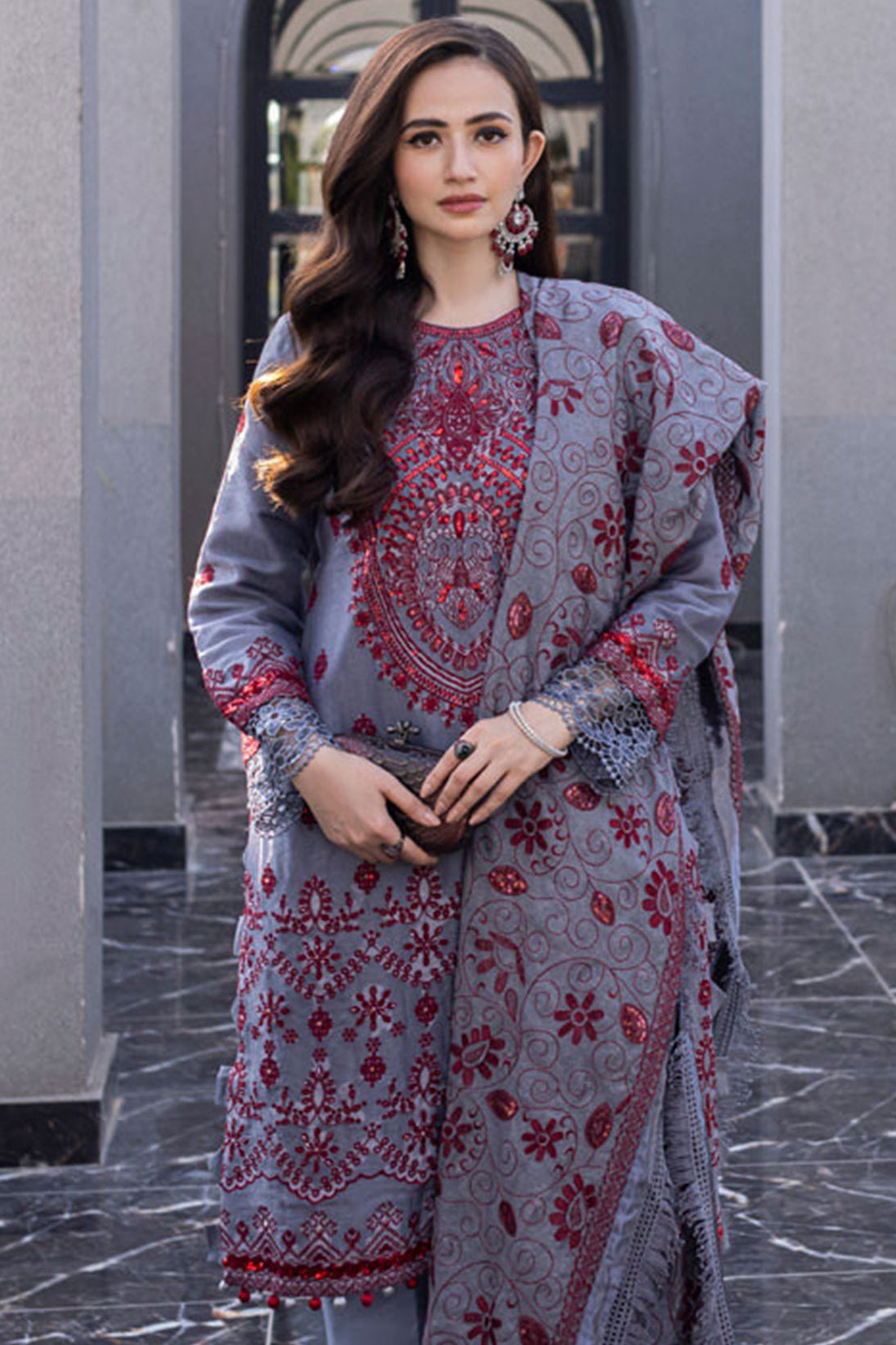 Mahiymaan Luxury Lawn Eid Edit by Alzohaib '22 D# 08
