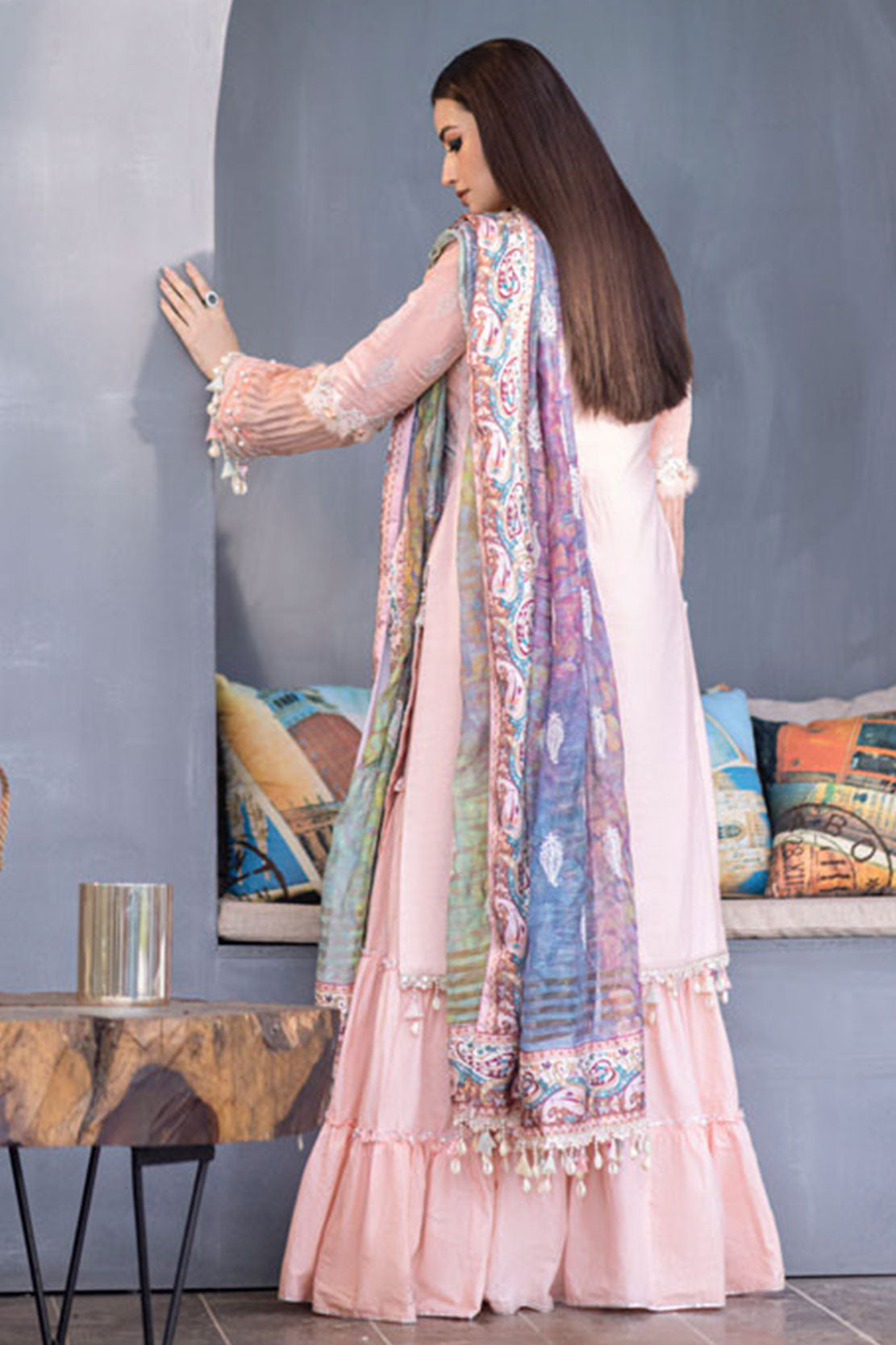 Mahiymaan Luxury Lawn Eid Edit by Alzohaib '22 D# 09