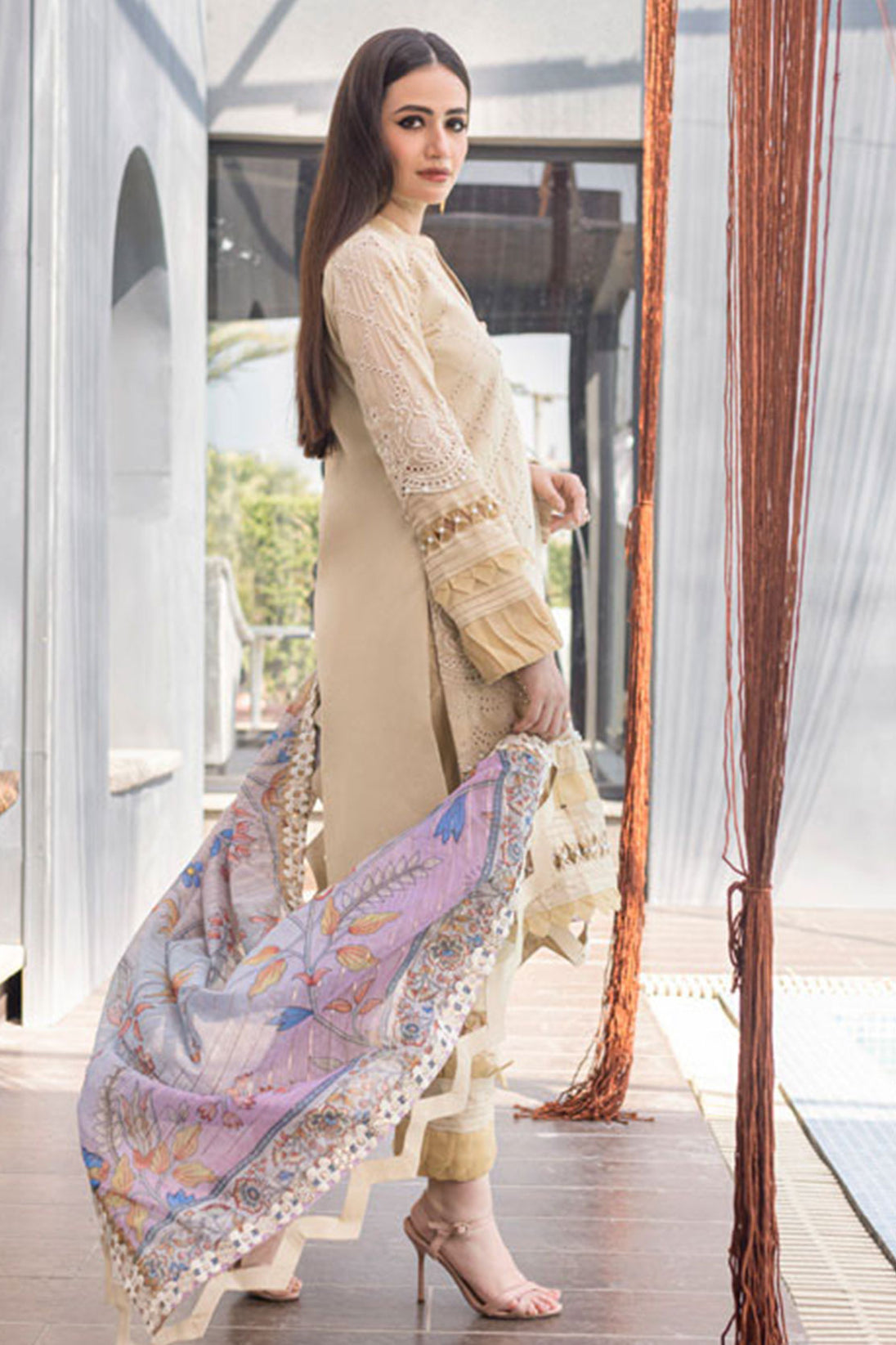 Design 6B Luxury Lawn Eid - LEE26-6B main image 0