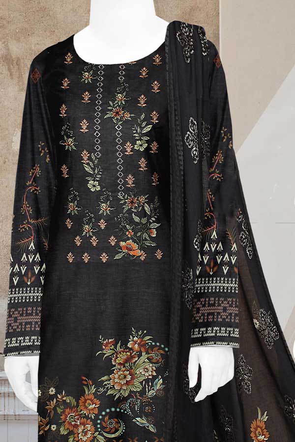 Mahjabeen Civic Lawn'23 SW#780 Black
