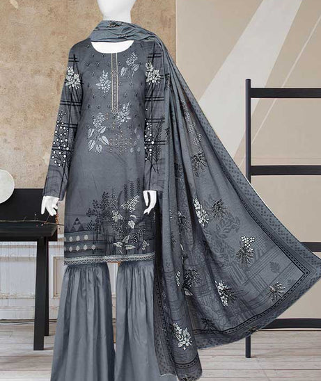 Mahjabeen Civic Lawn'23 SW#780 Grey