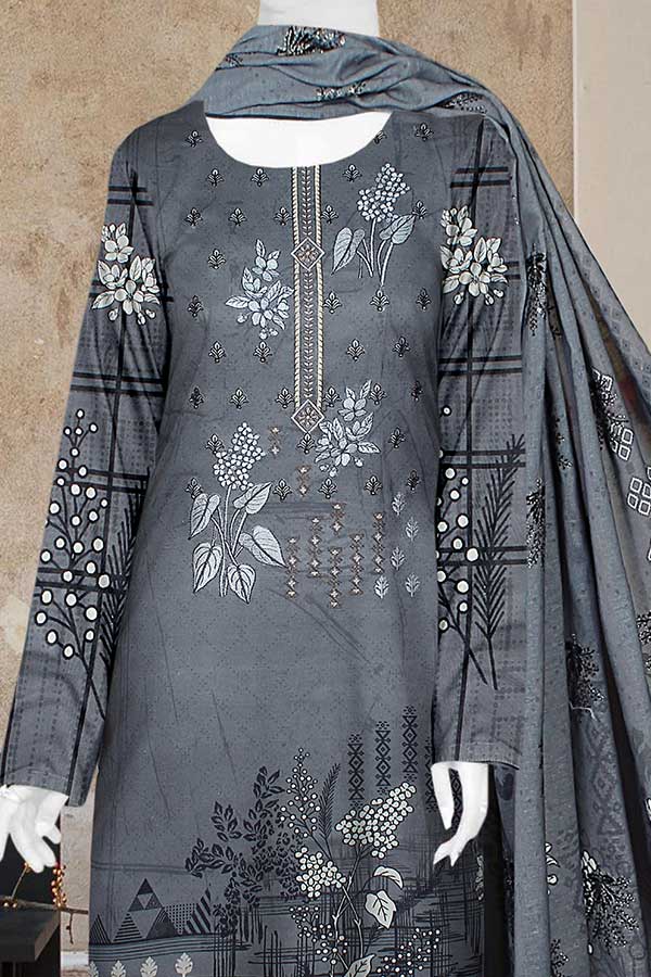 Mahjabeen Civic Lawn'23 SW#780 Grey