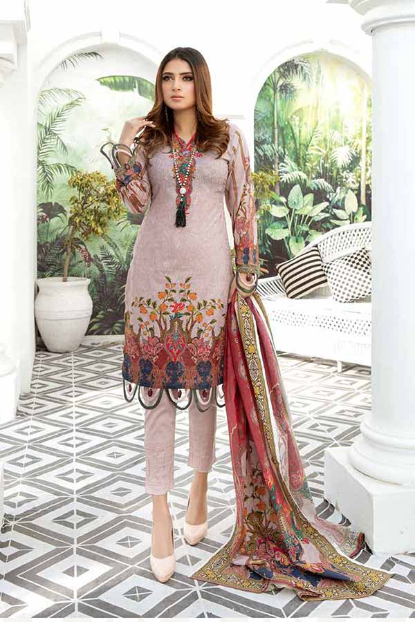 Mahjabeen Twist Emb Lawn`21 D#07