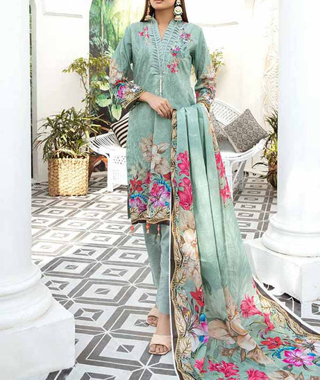 Mahjabeen Twist Emb Lawn`21 D#09