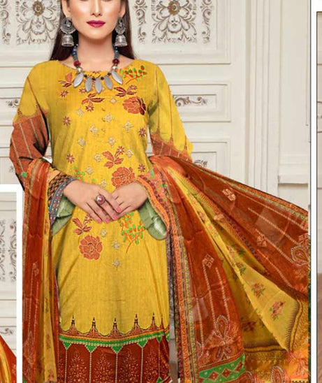 Maira Digital Emb Linen'22 D#5