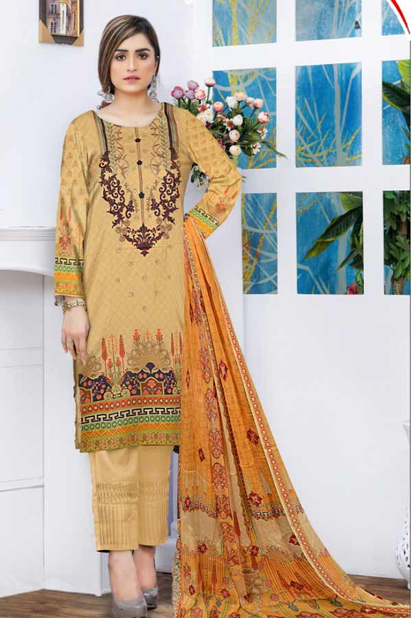 Maira Digital Emb Linen'22 D#8