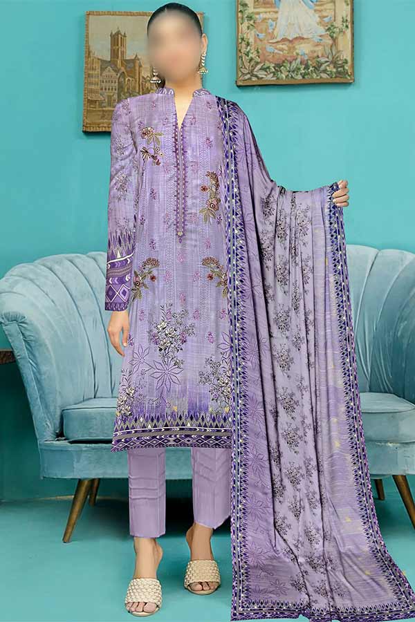 Malwa Minha Emb Slub'22 MH#1 (Purple)