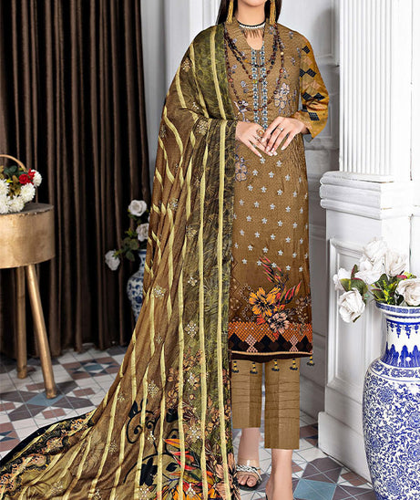 Malva Tahzeeb Emb Lawn`23 D#01