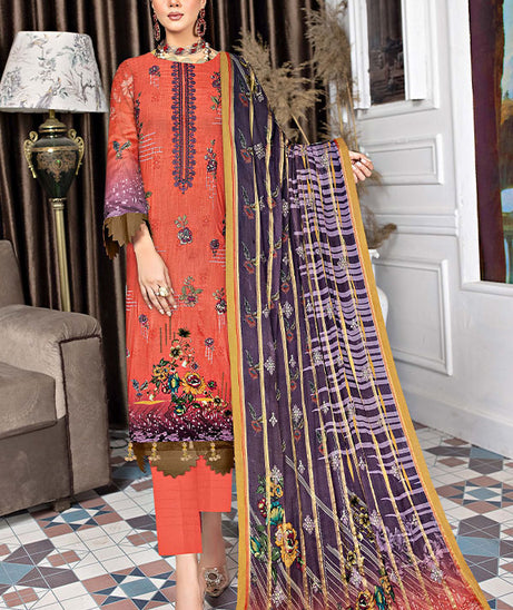 Malva Tahzeeb Emb Lawn`23 D#04