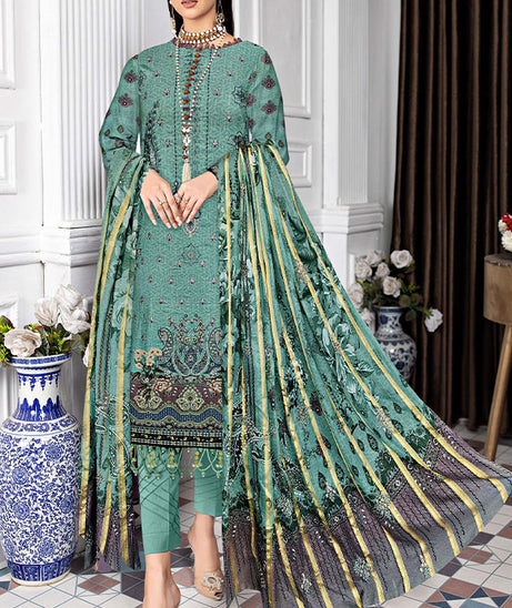 Malva Tahzeeb Emb Lawn`23 D#07