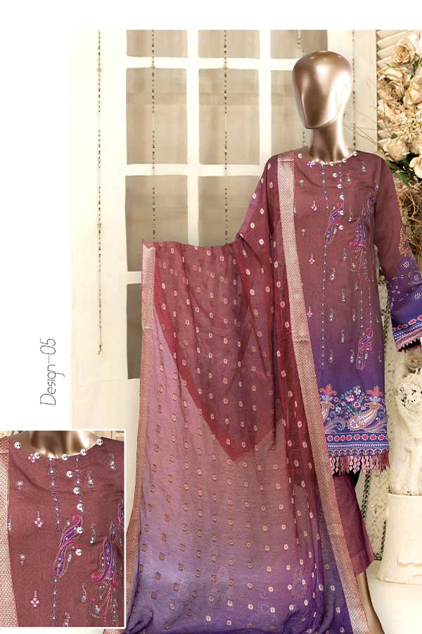 Malwa Flora Emb Collection'22 AJ#5