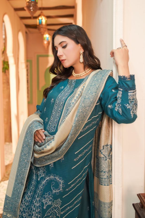 Manizay Bana Dora E/Pashmina Shawl`25 D#3