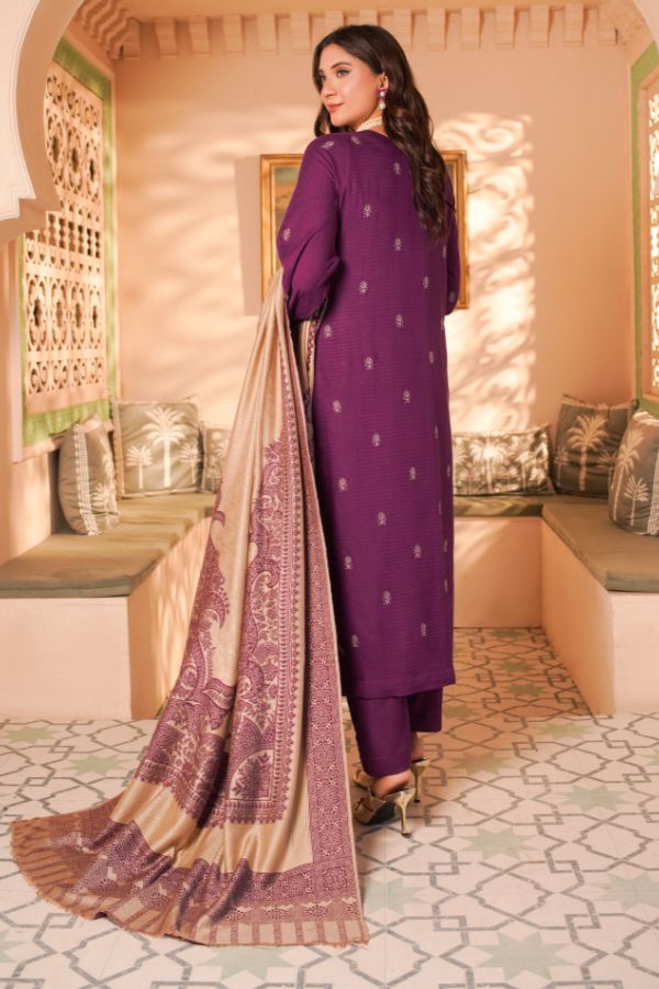 Manizay Bana Dora E/Pashmina Shawl`25 D#4