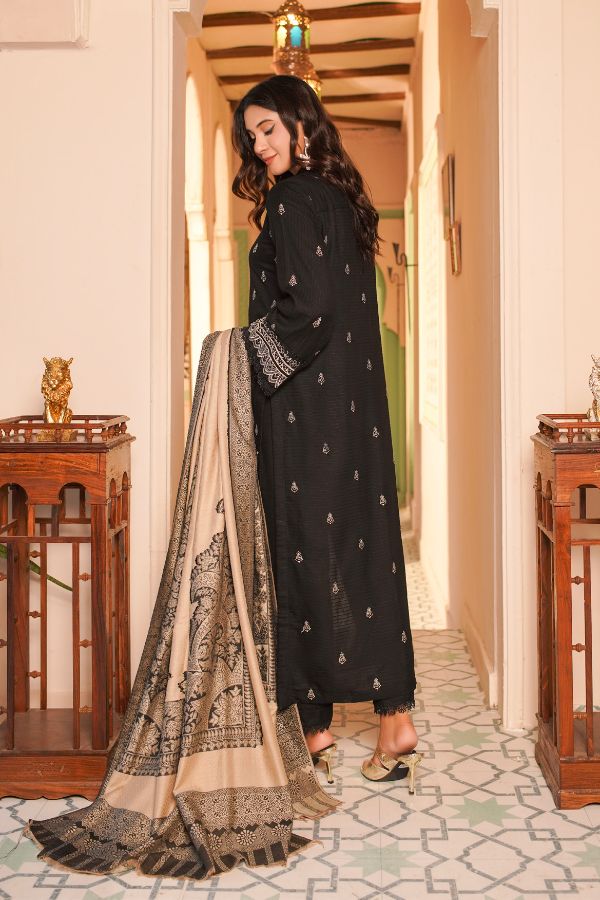 Manizay Bana Dora E/Pashmina Shawl`25 D#1