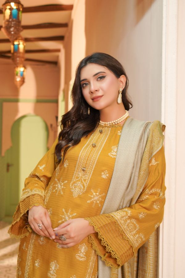 Manizay Bana Dora E/Pashmina Shawl`25 D#5