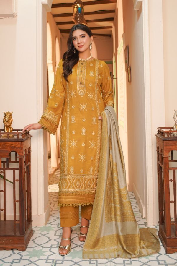 Manizay Bana Dora E/Pashmina Shawl`25 D#5