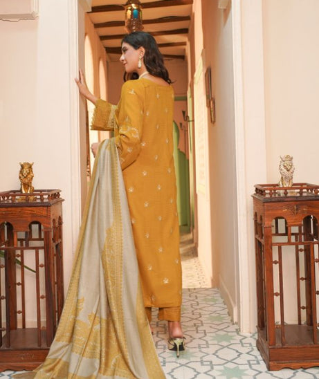 Manizay Bana Dora E/Pashmina Shawl`25 D#5