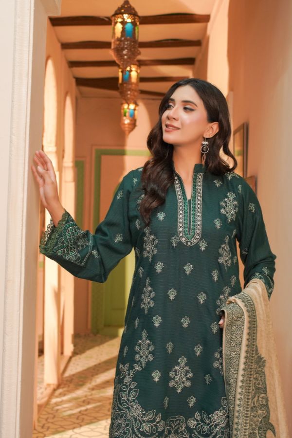 Manizay Bana Dora E/Pashmina Shawl`25 D#6