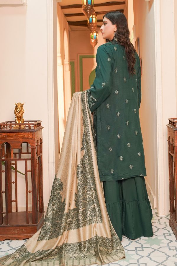 Manizay Bana Dora E/Pashmina Shawl`25 D#6