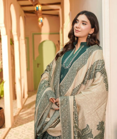 Manizay Bana Dora E/Pashmina Shawl`25 D#6