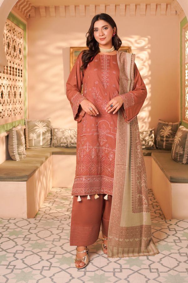 Manizay Bana Dora E/Pashmina Shawl`25 D#2