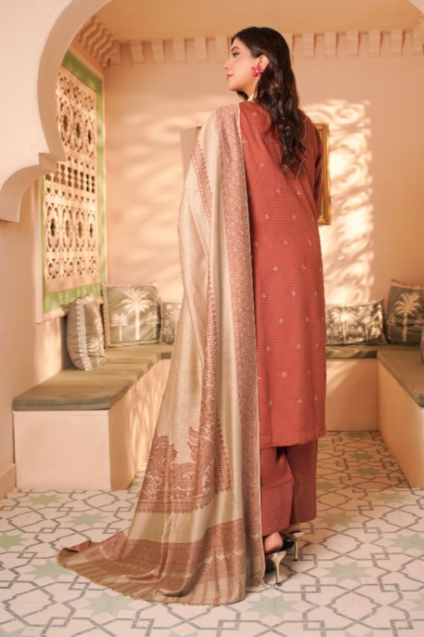 Manizay Bana Dora E/Pashmina Shawl`25 D#2