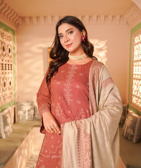 Manizay Bana Dora E/Pashmina Shawl`25 D#2