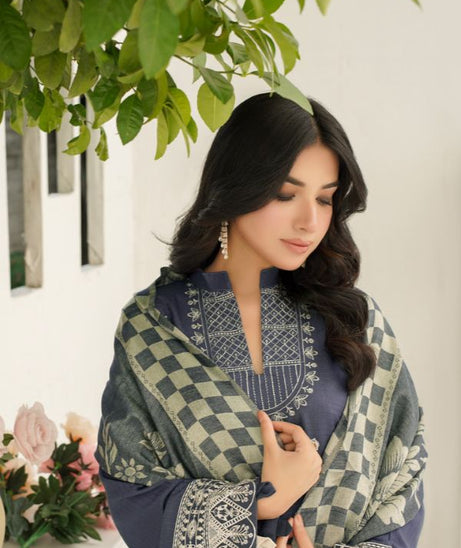 Manizay Premium Emb Dhanak`25 D#1