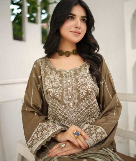 Manizay Premium Emb Dhanak`25 D#3