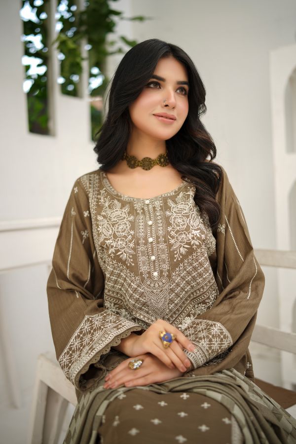 Manizay Premium Emb Dhanak`25 D#3