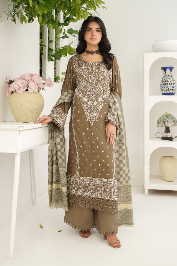 Manizay Premium Emb Dhanak`25 D#3