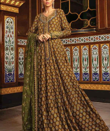 Maria.B Unstitched Linen Collection`21 D#12