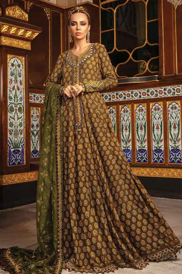 Maria.B Unstitched Linen Collection`21 D#12