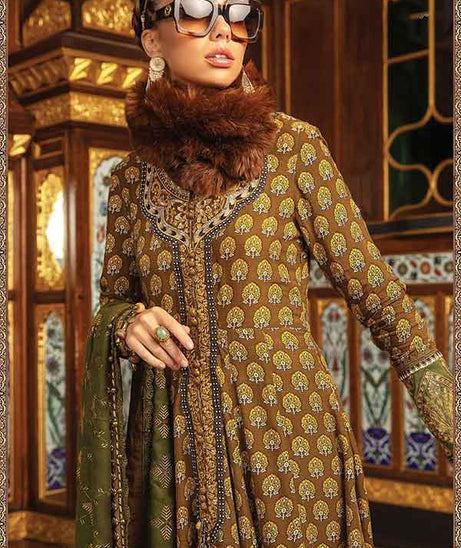 Maria.B Unstitched Linen Collection`21 D#12