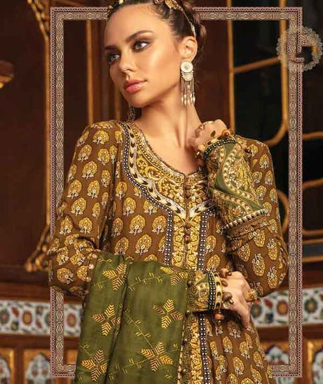 Maria.B Unstitched Linen Collection`21 D#12