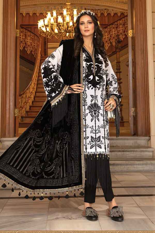 Maria.B Unstitched Linen Collection`21 D#02