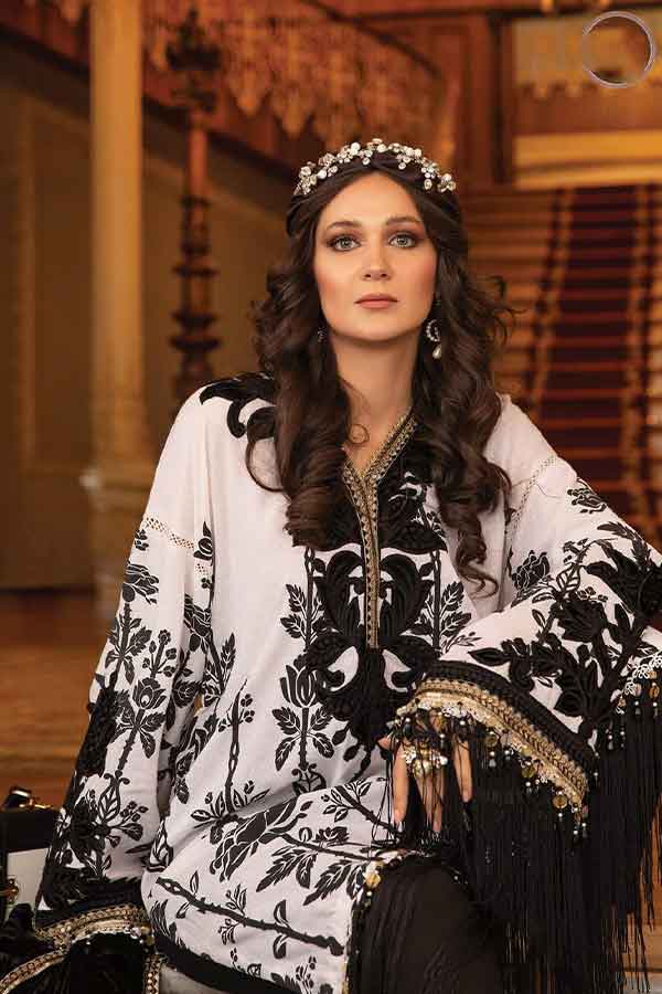 Maria.B Unstitched Linen Collection`21 D#02