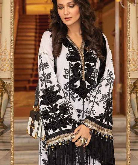 Maria.B Unstitched Linen Collection`21 D#02