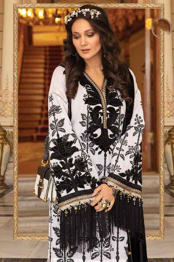 Maria.B Unstitched Linen Collection`21 D#02