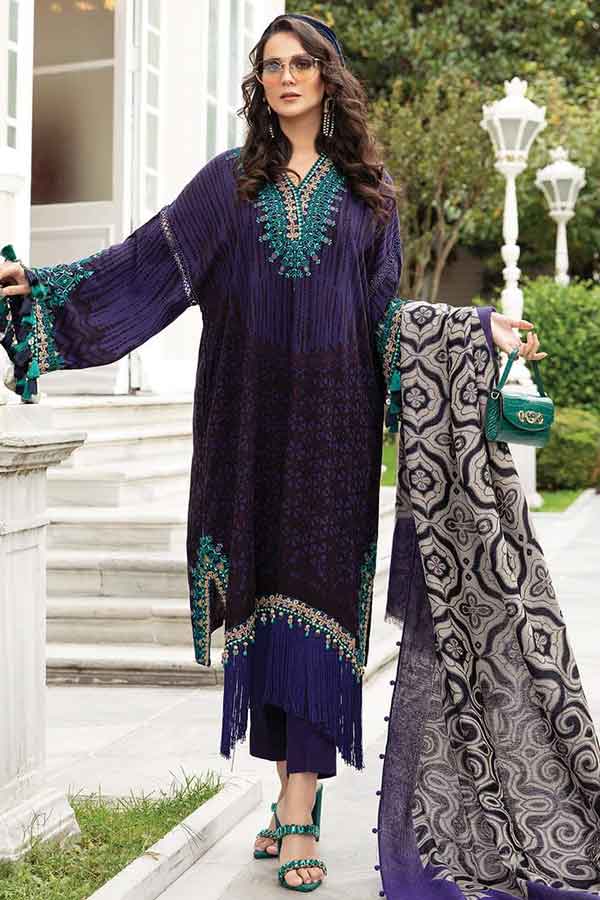 Maria.B Unstitched Linen Collection`21 D#05