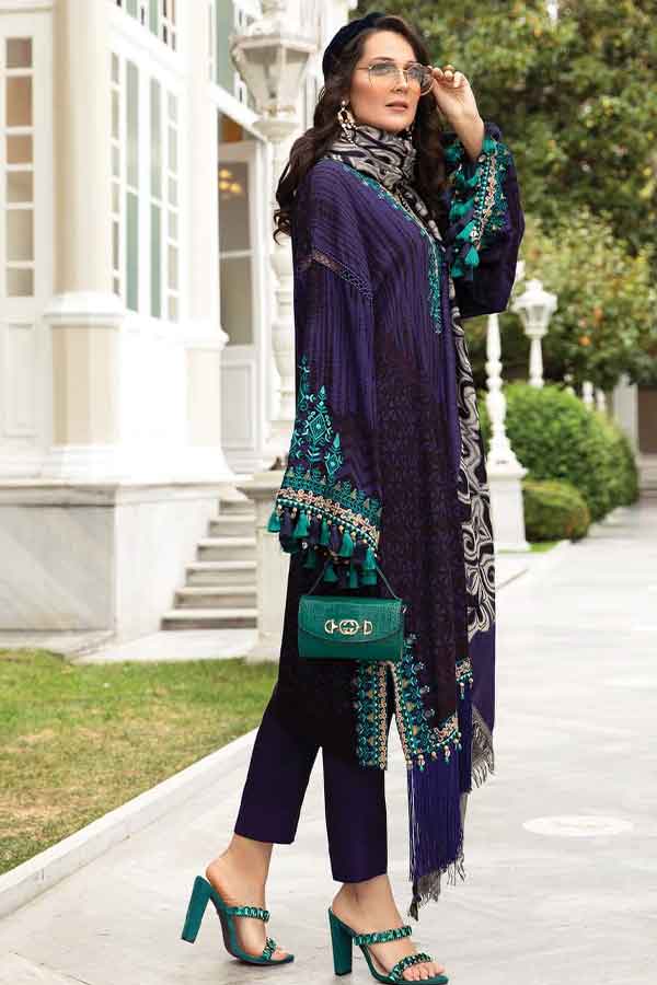 Maria.B Unstitched Linen Collection`21 D#05
