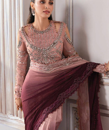 Maria B Mbroidered Unstitched`25 D#01