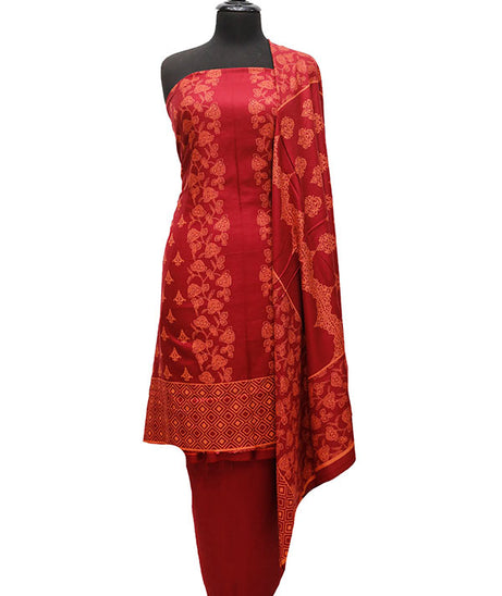 Marina Printed 3Pcs`21 D#92 (Maroon)