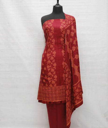 Marina Printed 3Pcs`20 D#92 Maroon
