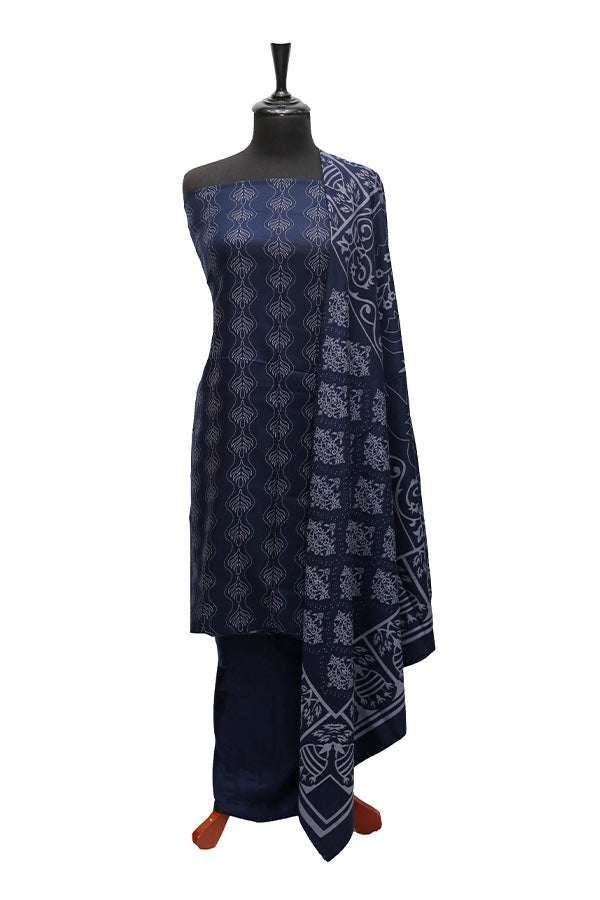 Marina Printed 3Pcs`21 D#93 (Nevy Blue)