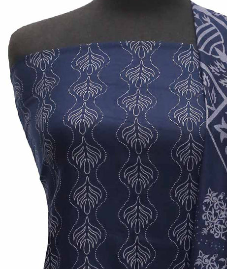 Marina Printed 3Pcs`21 D#93 (Nevy Blue)